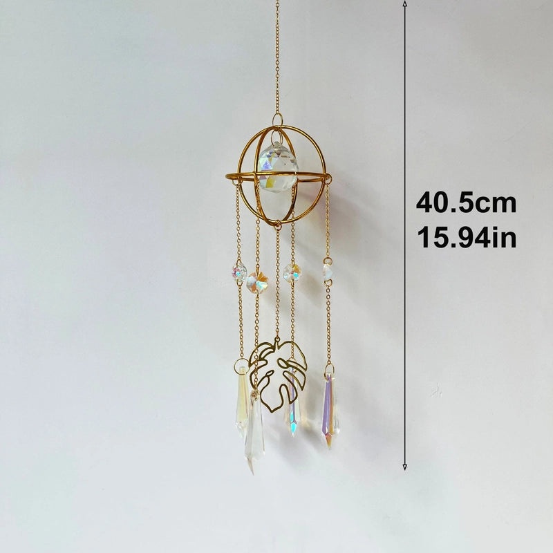 Delicate Leaf Crystal Dreamcatcher Wall Decor | Home Decor