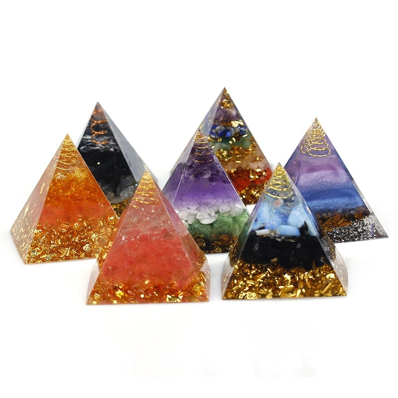 Minimalist Pyramid Resin Crystal Decoration for Home or Office | Home Decor