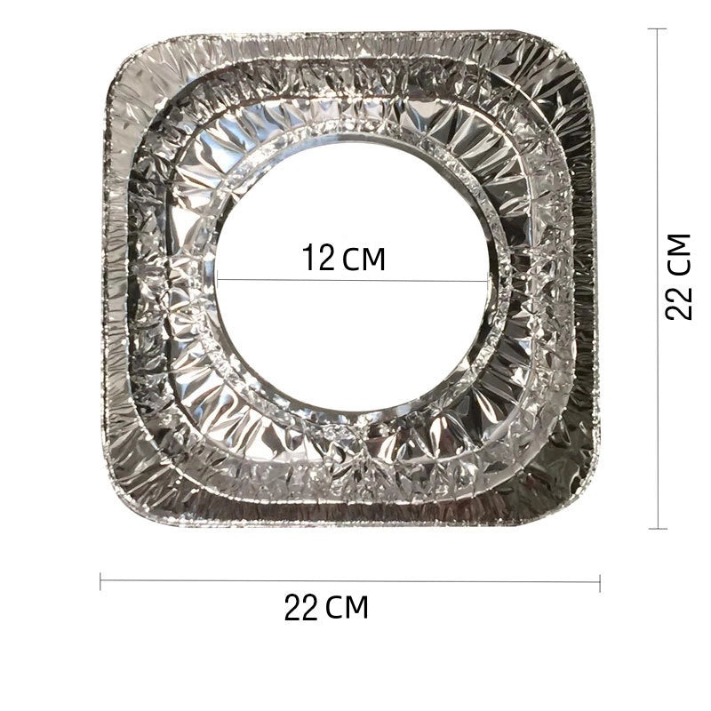 Solid Color Tin Foil Gas Stove Protector Mats, 160-Pack | Kitchen Accessories