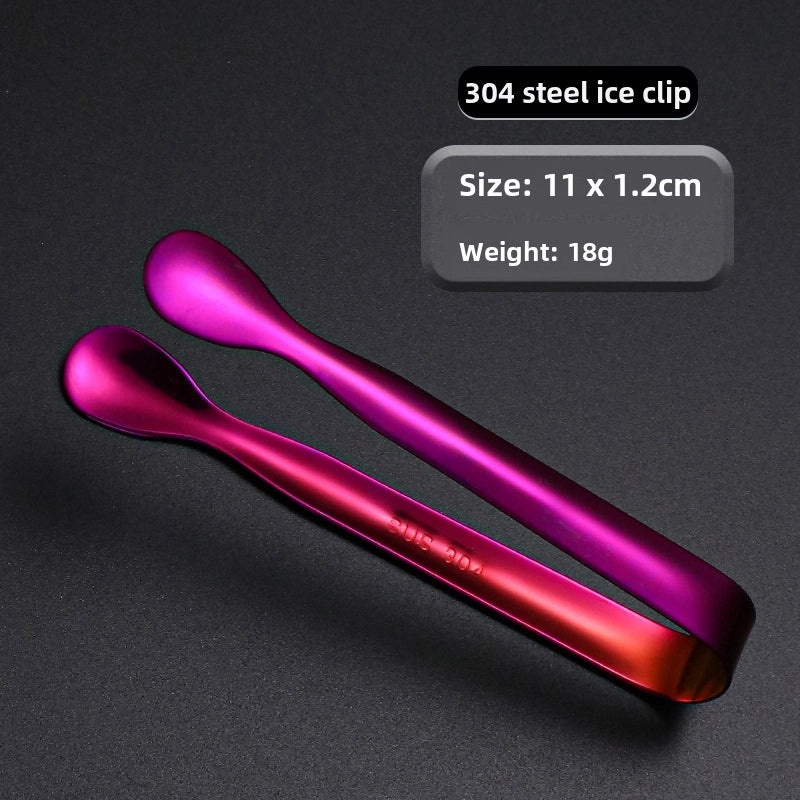 304 Stainless Steel Ice Tongs Thickened Metal Sugar Clip for Ice Blocks and Ice Grains|Kitchen Utensils & Tools
