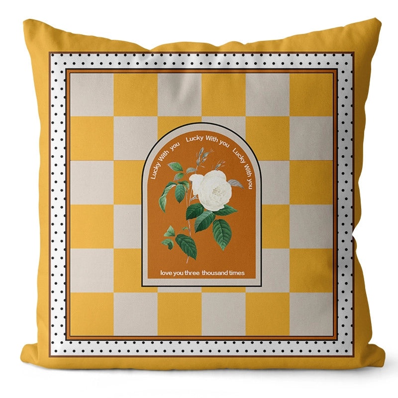 Modern Classic Floral Letter Polyester Pillow Covers for Couch Sofa Decor|Home Decor Pillows