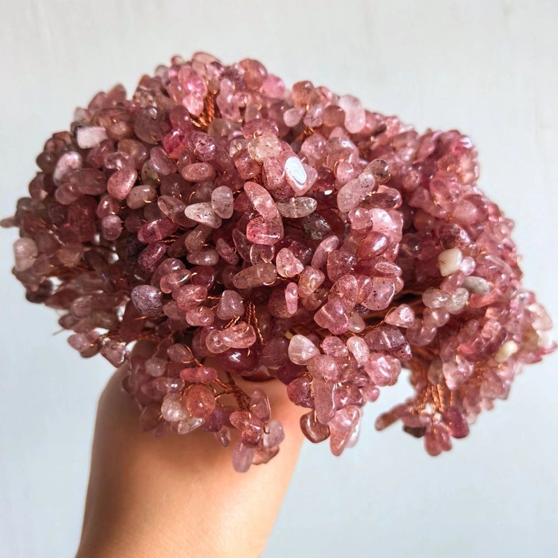 Irregular Rose Quartz Crystal Gravel Artificial Decorations Modern and Classic Style|Home Decor Accessories