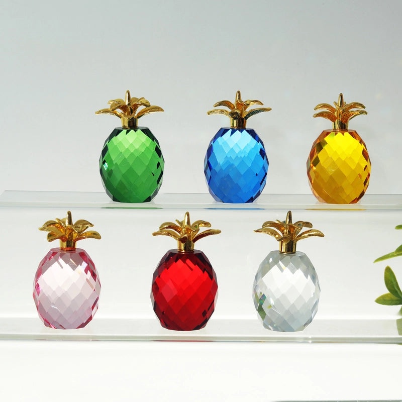 Minimalist Pineapple Crystal Ornament Elegant Artificial Decorative Piece | Home Decor Ornaments