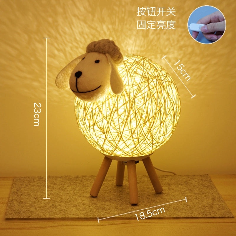 Creative Lamb Night Light with Smart Voice and Mobile App Control for Kids' Bedroom|Kids Night Lights
