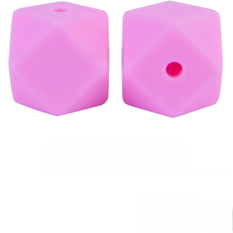 17mm Silicone Octagonal Beads for Pacifier Chains DIY Accessories | Baby & Mom Essentials