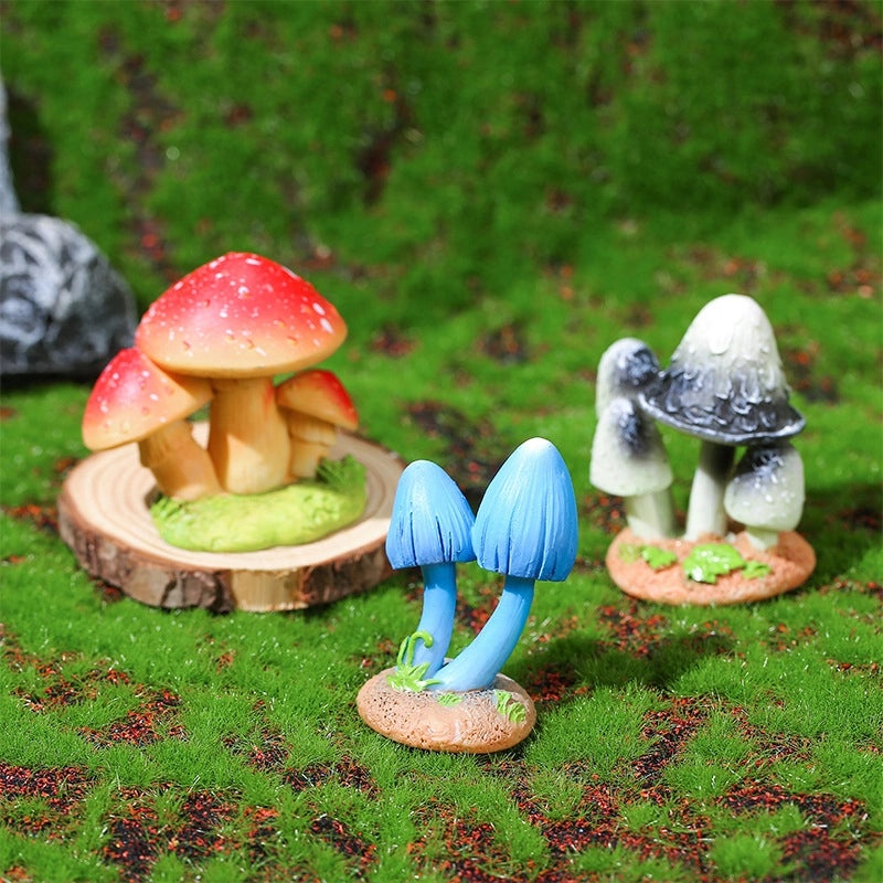 Handcrafted Resin Mushroom Figurines for Home Decor|Home Decor & Ornaments