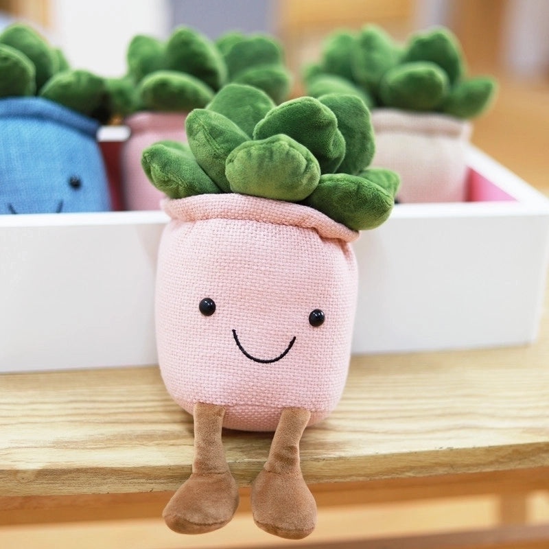 Plush Stuffed Animals with Potted Plant Design Soft PP Cotton Toys | Plush Toys & Stuffed Animals