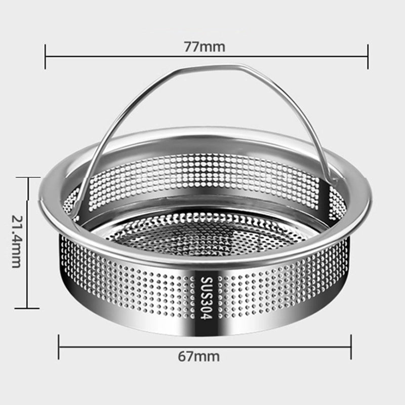 Stainless Steel Kitchen Sink Drain Strainer Net 304 Filter Garbage Catcher Funnel|Kitchen Accessories