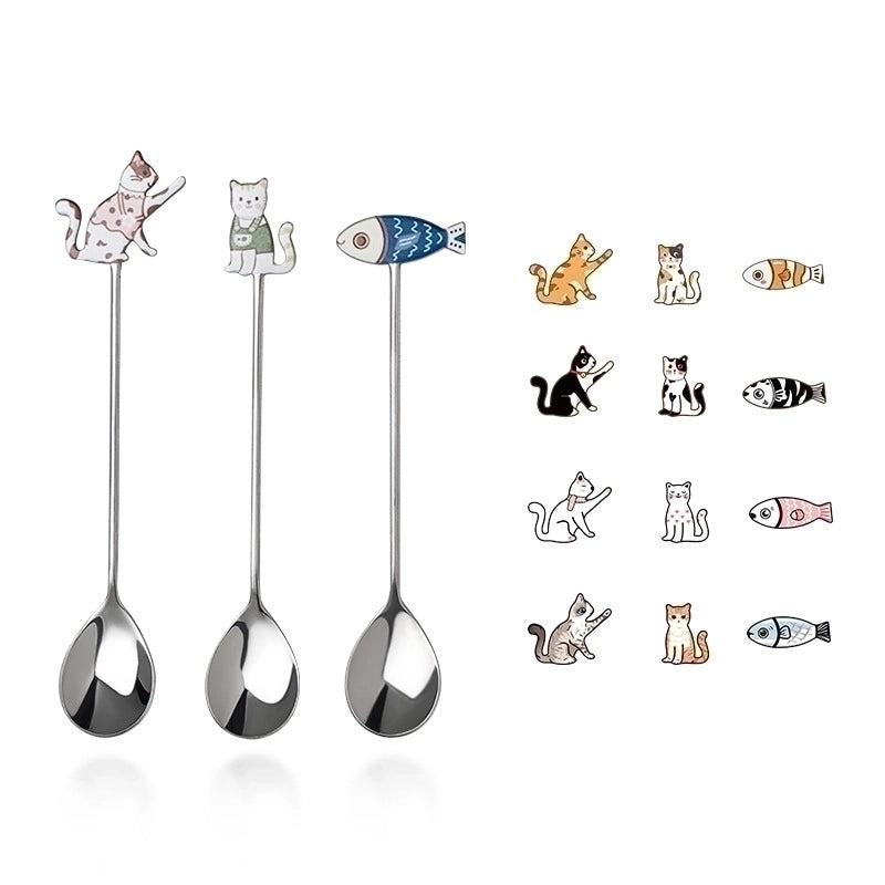Adorable Cartoon Stainless Steel Spoon Single Piece | Kitchen Utensils & Cutlery