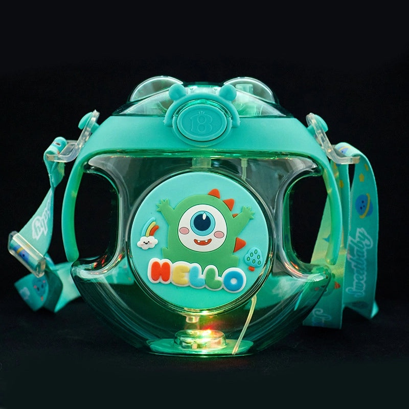 Cartoon Design Plastic Water Bottle for Casual Vacation Use 1 Piece|Travel Accessories