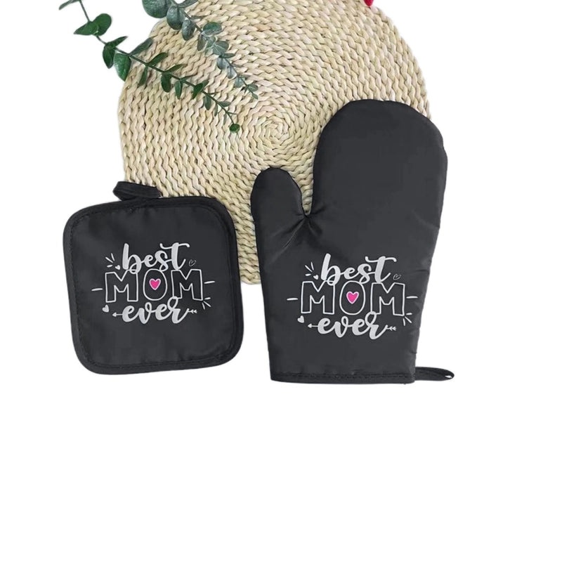 耐热加厚厨房手套防烫耐高温烘焙微波炉用隔热手套套装|厨房用品