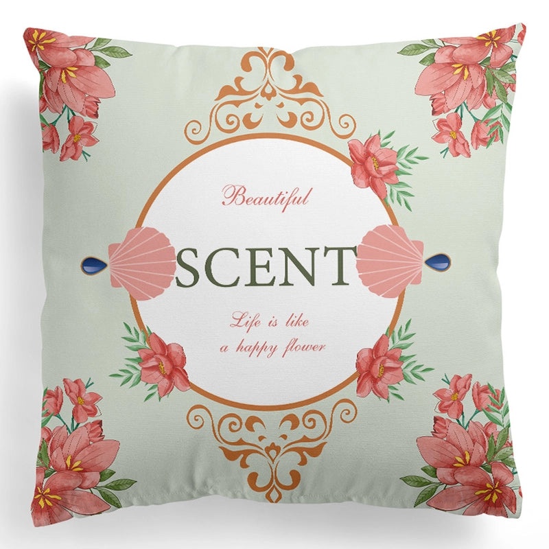 European Retro Floral Pillowcase with Geometric Plaid Design|Home Decor Cushions