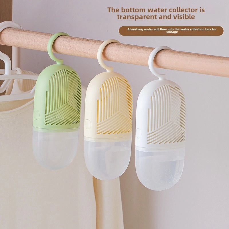 Wardrobe Hanging Dehumidifier Moisture Absorbing Bag for Dormitory Indoor Desiccant|家居除湿用品
