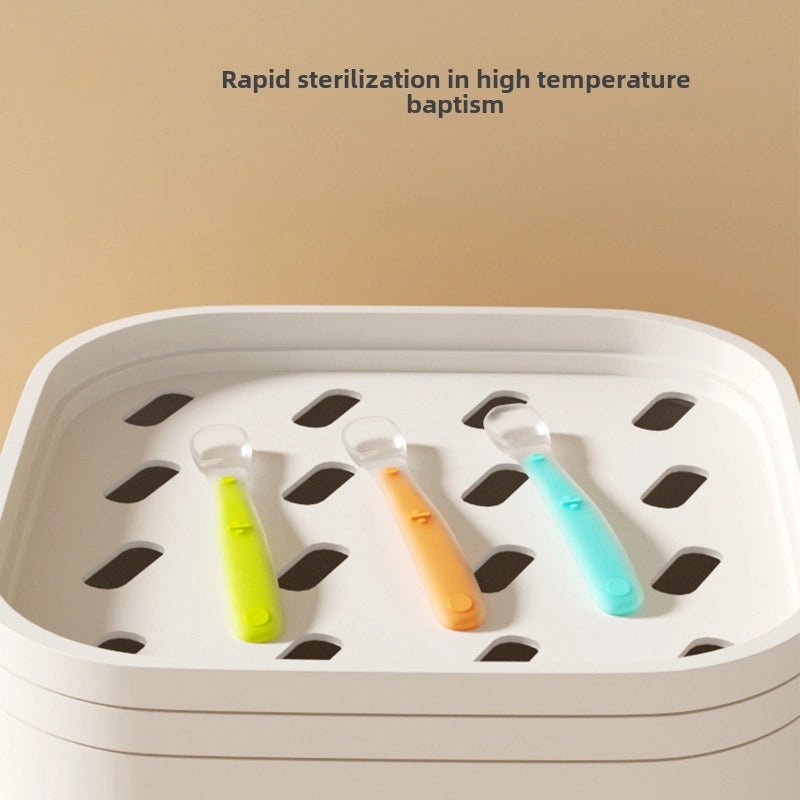 Silicone Baby Feeding Spoon Soft Infant Supplement Food Spoon Water Spoon Toddler Tableware Training Utensil|Baby Feeding Accessories