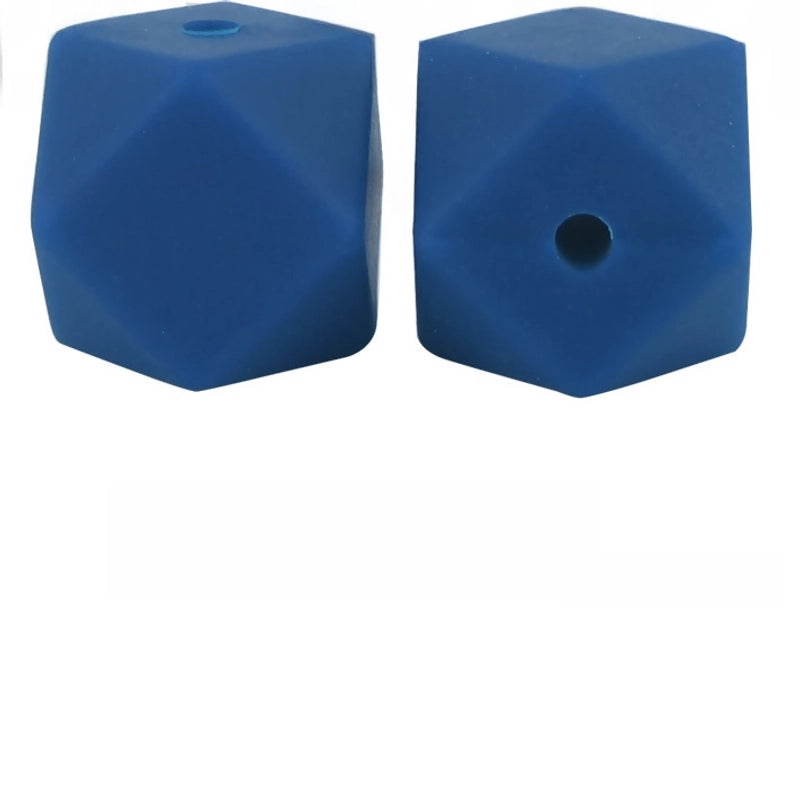17mm Silicone Octagonal Beads for Pacifier Chains DIY Accessories | Baby & Mom Essentials