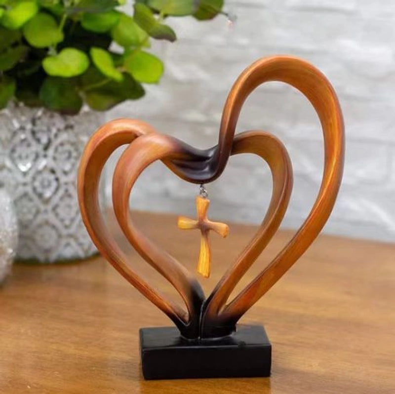 Elegant Heart-Shaped Resin Charm for Home Decor | Home & Living Ornaments
