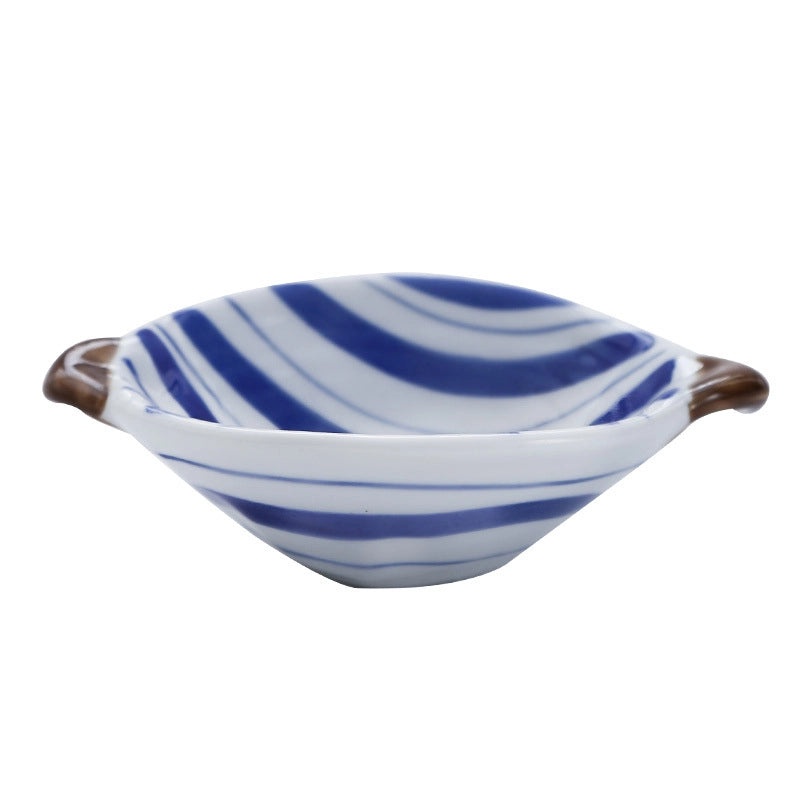 Ceramic Double Handle Small Bowl for Snacks Salad Fruit with Anti-Scald Tableware | Kitchen & Dining