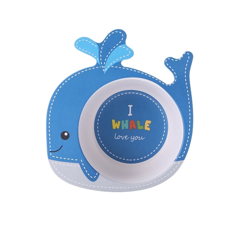 Adorable Cartoon Bamboo Fiber Kids Tableware Single Piece|Kitchen & Dining