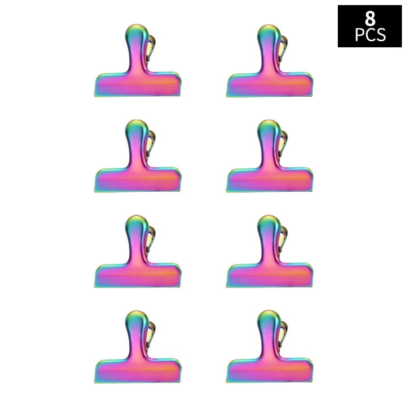 Sleek Solid Color Stainless Steel Clip with Anti-Drop Feature|Jewelry Accessories