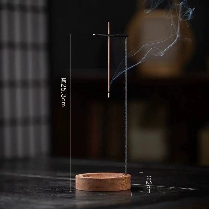 Zen Sandalwood Incense Holder Indoor Household Hanging Incense Burner Creative Line Upside Down Insert|Home Decor Incense Accessories