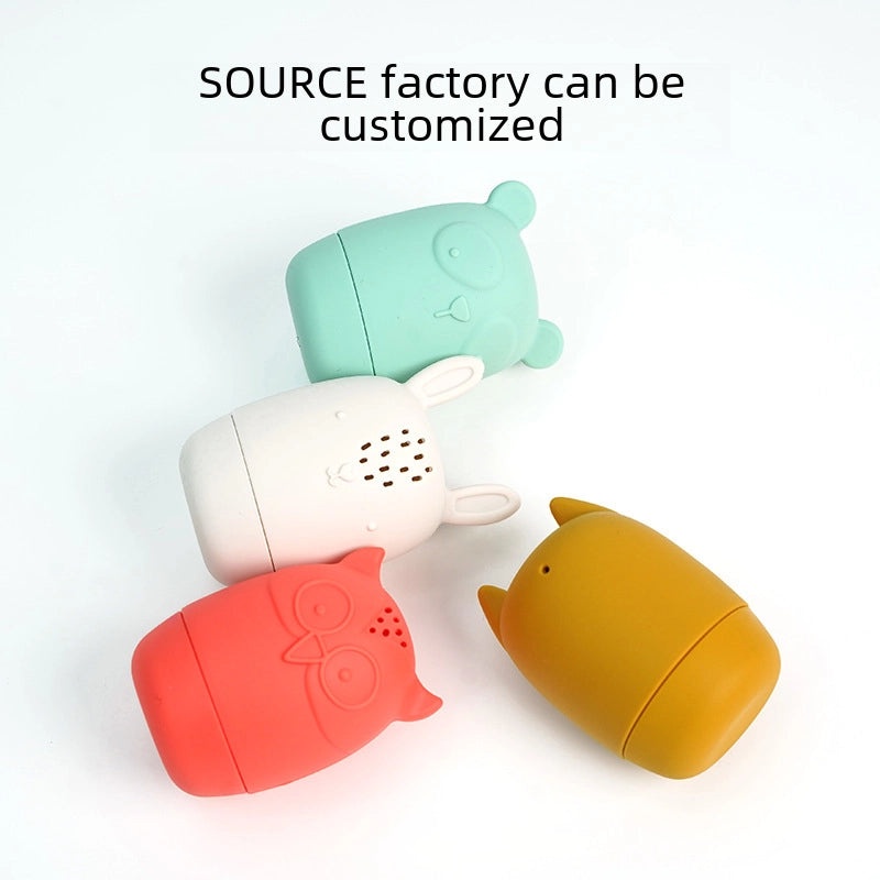 Ojani Silicone Baby Bath Toy for Ages 1-3 - Animal Shapes Interactive Water Play | Baby Bath Toys