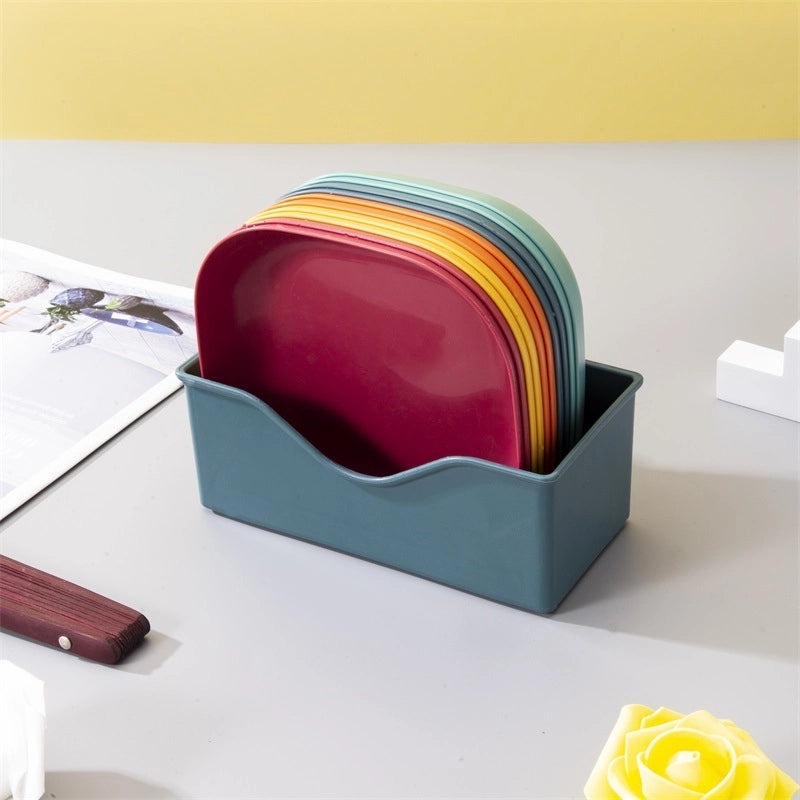 Japanese Style Plastic PP Desktop Trash Storage Tray Bone Dish for Dining Table|Kitchen Storage & Organization