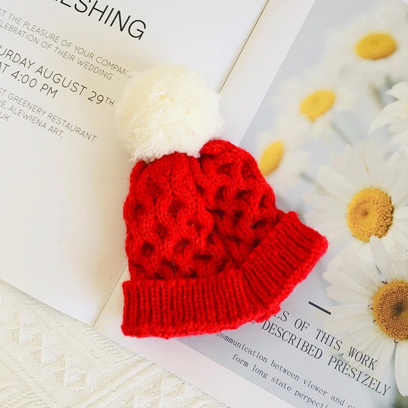 20cm Doll Smiling Wool Hat Knitted Cotton Cap for 20cm Doll Clothes Replacement|Doll Accessories