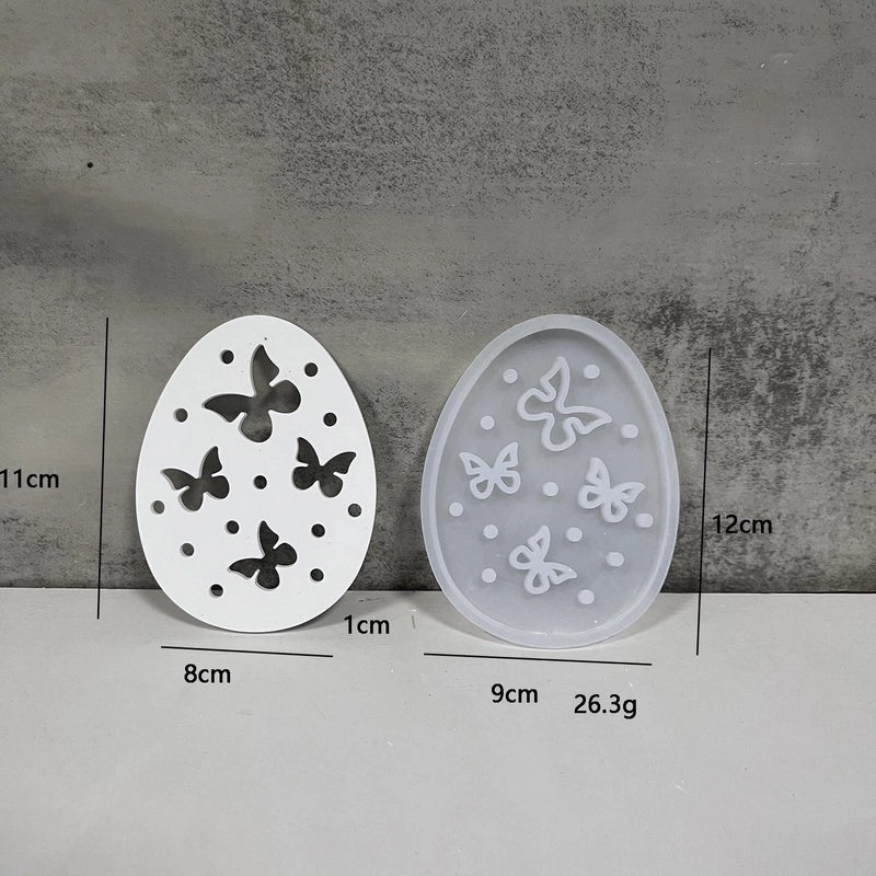 Colorful Easter Egg Shaped Silicone Kitchen Mold for Casual Baking | Kitchen & Dining Accessories