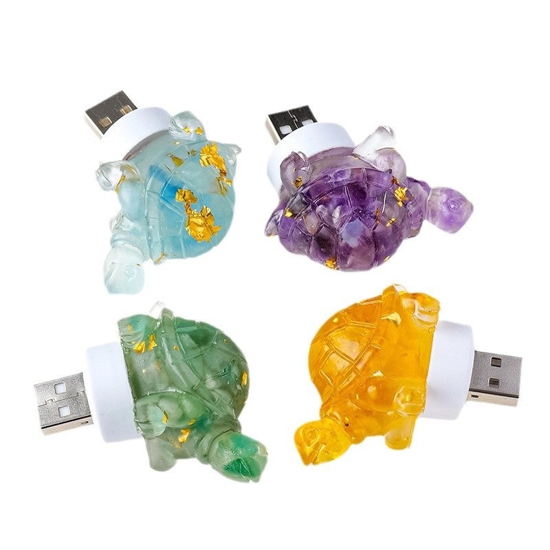 Minimalist Tortoise Crystal Night Light Ornament|Home Decor & Lighting