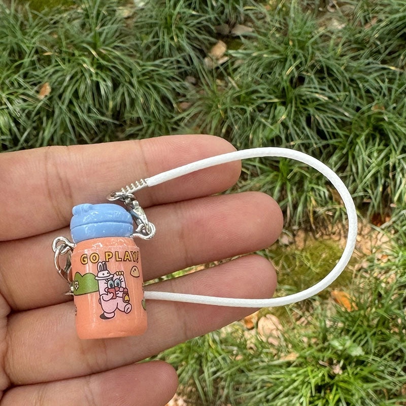 Mini Kettle Thermos Charm Small Bottle Pendant Cute Doll Accessory for DIY Jewelry | Jewelry Accessories
