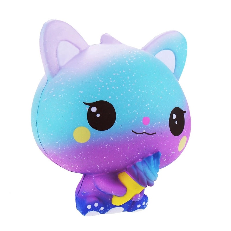 Slow Rebound Ice Cream Cat Cartoon Squishy Toy Cute Stress Relief Ornament|Decompression Toys & Crafts