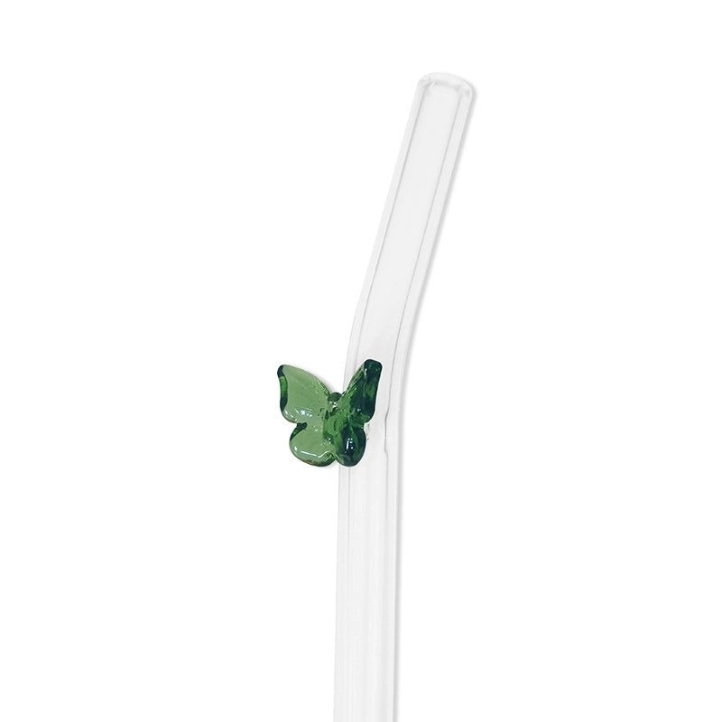 Glass Straw for Vacation Use Solid Color Reusable Eco-Friendly Drink Accessory|Drinkware & Bar Supplies