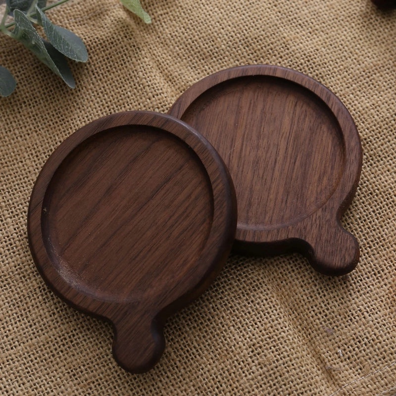Engraved Wooden Tea Coaster Set Japanese Style Heat Insulation Mat Durable Cup Holder | Home & Kitchen > Drinkware Accessories