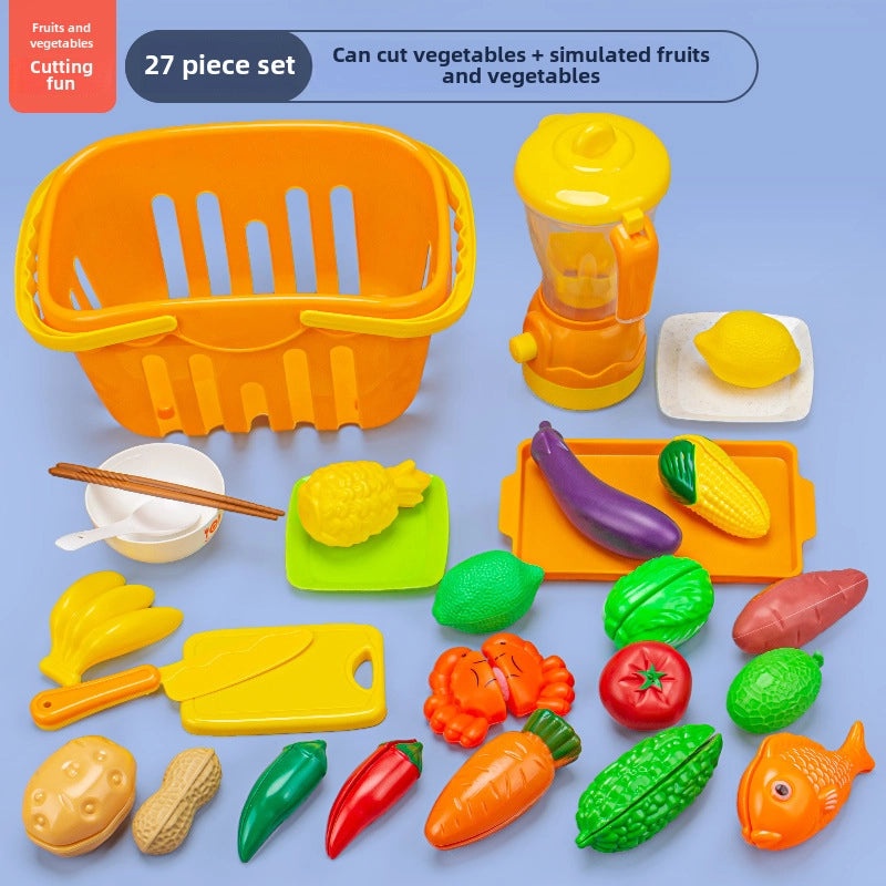 儿童厨房玩具海鲜水果蔬菜烧烤火锅仿真食品套装|儿童玩具