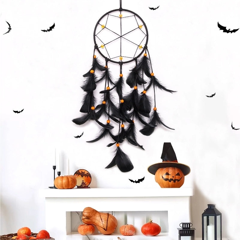 Halloween Feather Grid Earrings Casual Minimalist Design for Holiday Party Accessories|Jewelry & Accessories