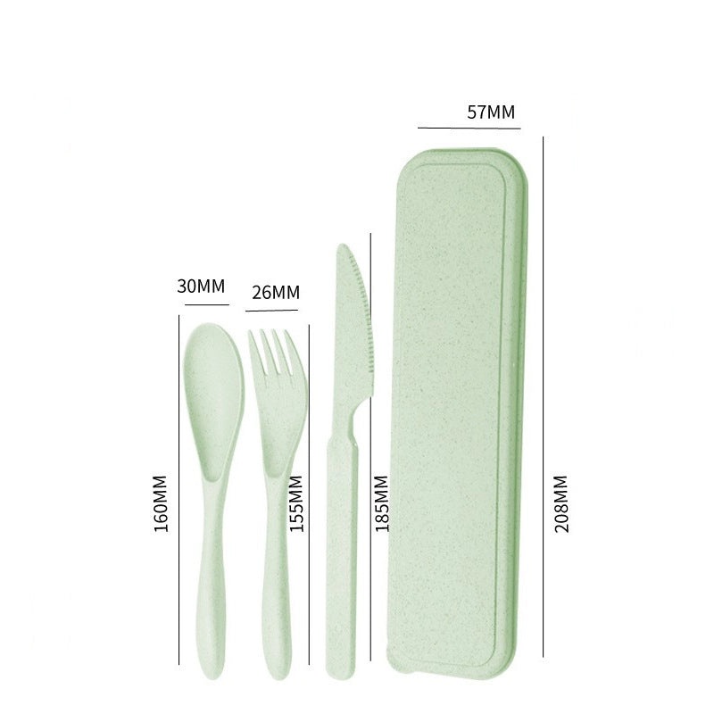 Wheat Straw Casual Tableware Set Solid Color Eco-Friendly Dinnerware | Kitchen & Dining