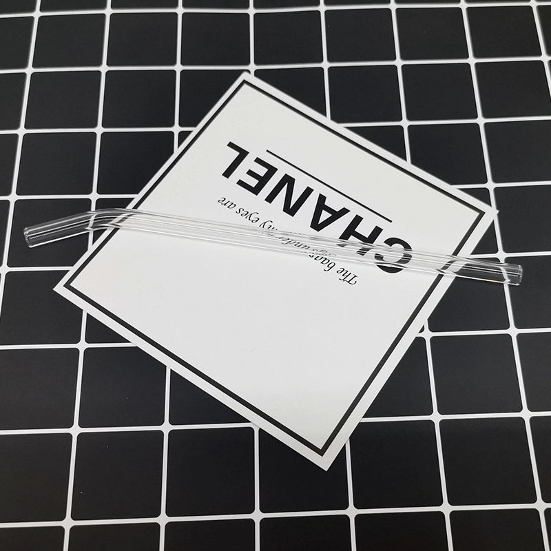 Stylish Single Solid Color Glass Straw for Reusable Drinkware | Kitchen & Dining Accessories