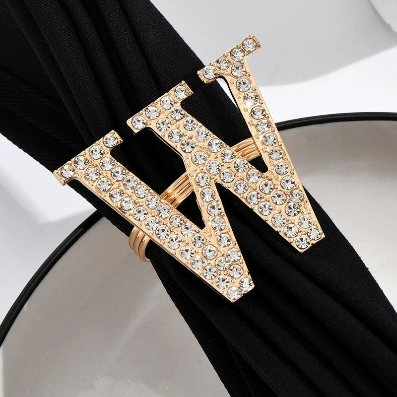 Stylish Metal Letter Napkin Holder Single Piece|Dining Table Accessories