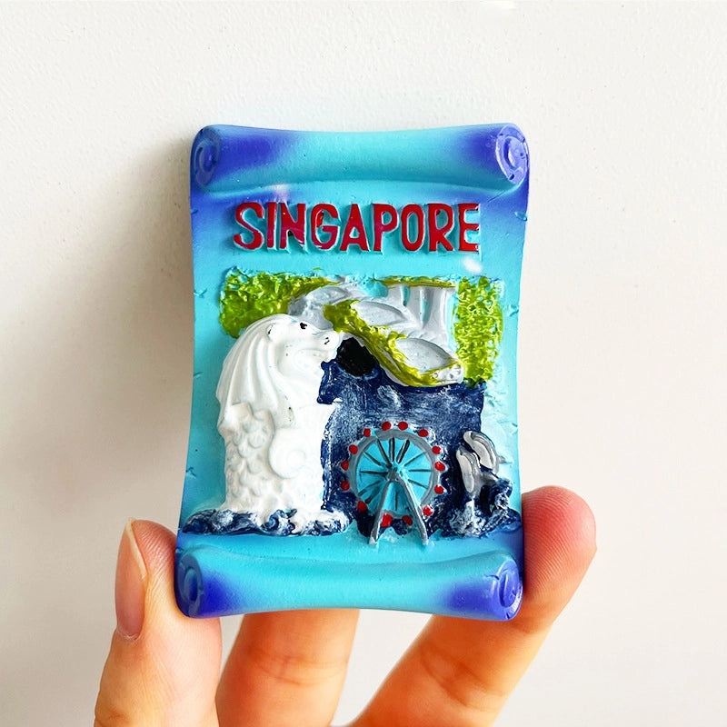 3D Travel Refrigerator Magnet Stickers Europe Cities Souvenirs Creative Tourist Gifts|Home Decor & Magnets