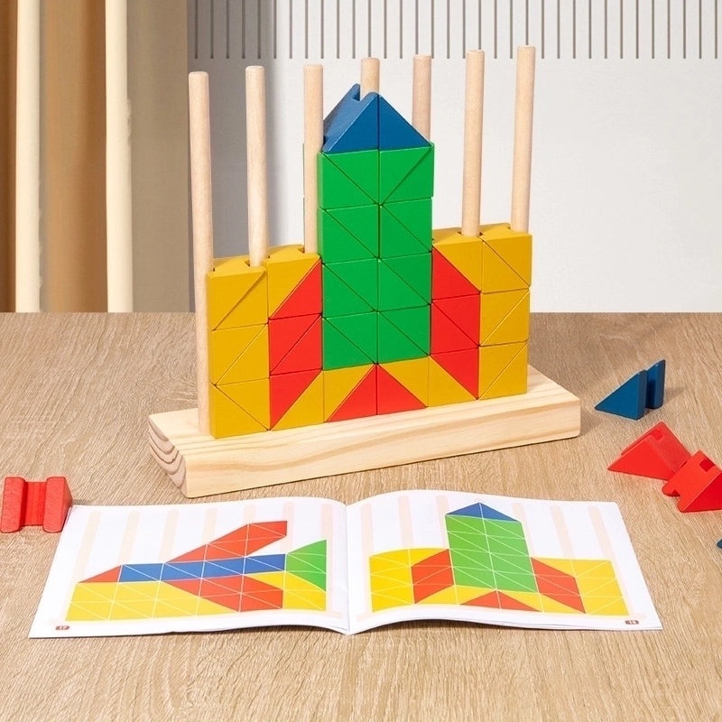 Wooden Building Blocks for Toddlers Ages 3-6 | Educational Toys & Learning Blocks