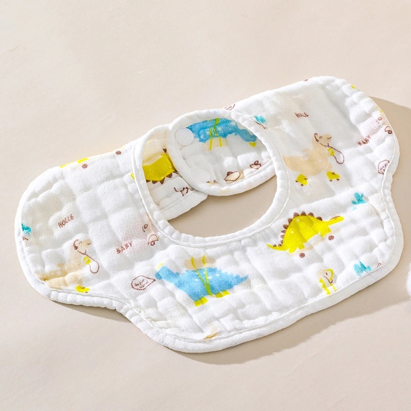Adorable Cartoon Bear & Elephant Cotton Burp Cloths for Babies|Baby Accessories