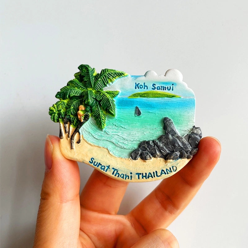 3D Travel Refrigerator Magnet Stickers Europe Cities Souvenirs Creative Tourist Gifts|Home Decor & Magnets