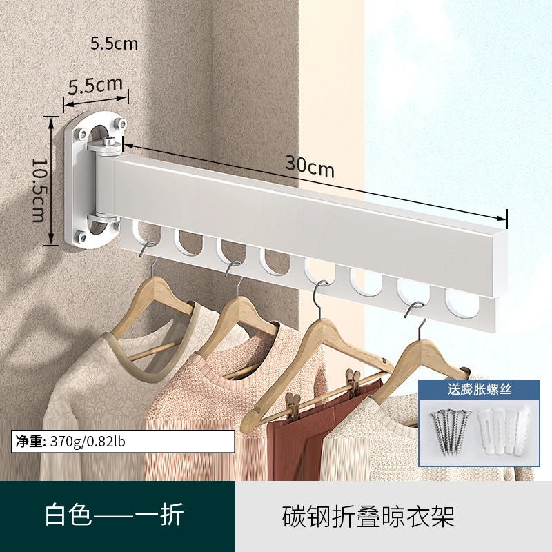 Invisible Retractable Folding Clothes Hanger for Outdoor Balcony Window | Home & Garden Accessories