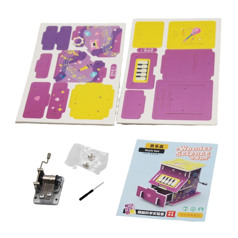Music Box Panoramic Keyboard Paper Toys | Musical Paper Toy Set