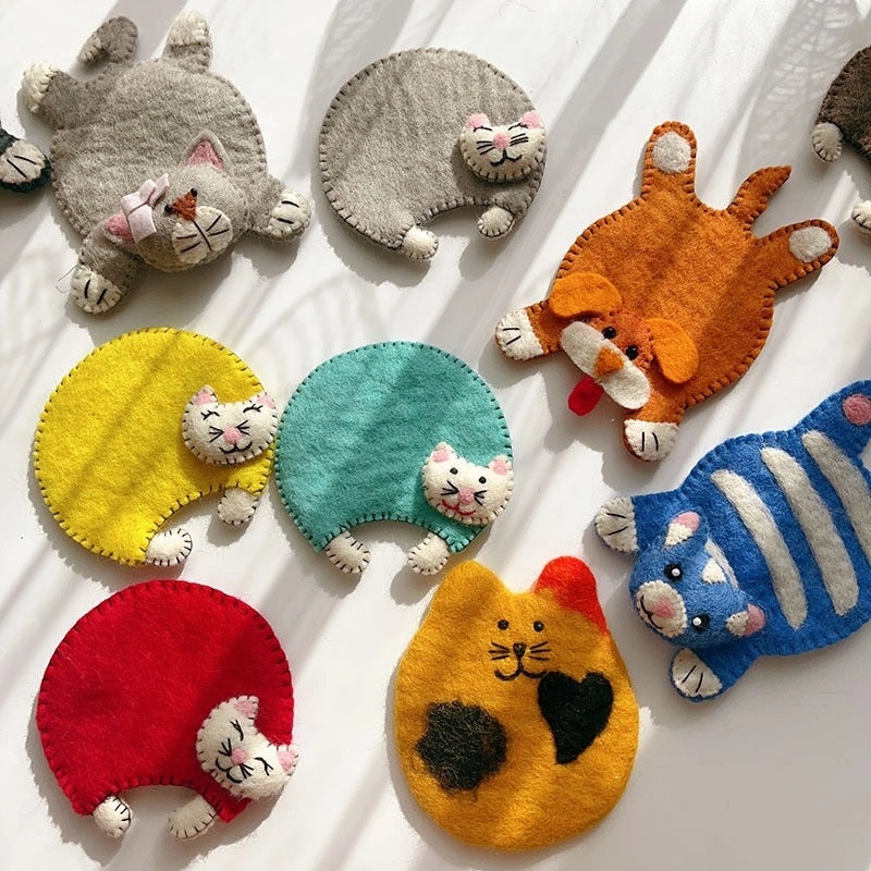 Adorable Cartoon Wool Felt Decoration 1 Piece|Home Decor Accessories