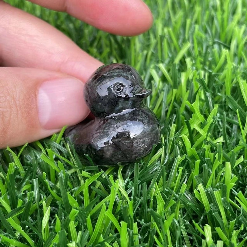 Retro Duck Natural Stone Ornament Cute Decorative Artificial Sculpture|Home Decor