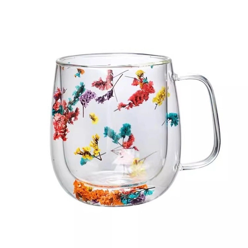 Colorful Borosilicate Glass Water Bottle for Casual Vacation Use 1 Piece | Drinkware & Hydration