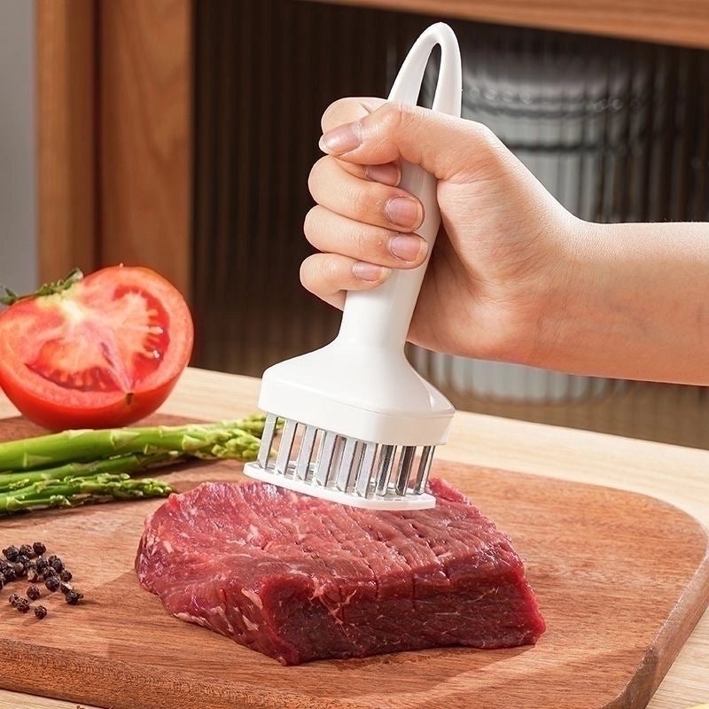 Modern Solid Color Stainless Steel Meat Fork 1 Piece | Kitchen Utensils and Accessories