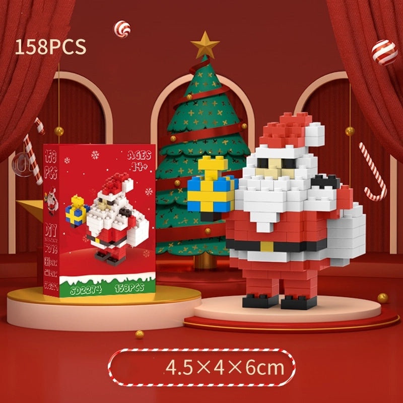 Christmas Mini Diamond Blocks Puzzle Toys Santa Claus & Christmas Tree Building Set|Toys & Games