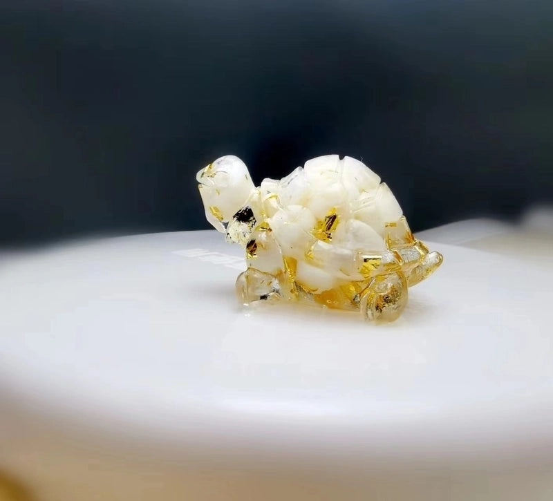 Cute Cartoon Tortoise Resin Figurine | Home Decor & Ornaments